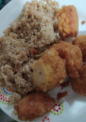 Una foto de Croquetas de yuca con queso