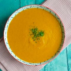A picture of Carrot and Courgette Soup.
