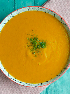 A picture of Carrot and Courgette Soup.