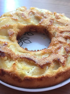 Una foto de Torta de manzana invertida