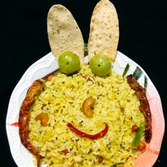 A picture of Amla rice || Usirikaya Pulihora.