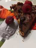 Tarta de Copa Danone, Plátano y Manzana y Arándanos con Base de Galletas de Centeno