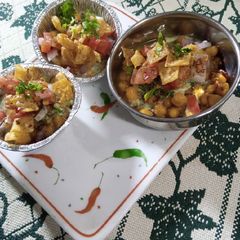 A picture of Rainbow Katori Chaat.