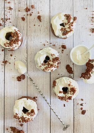 Foto de Donuts de chocolate e queijo creme
