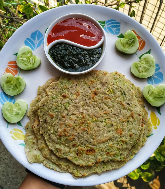 A picture of Chawal kheera Cheela.