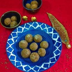 A picture of Flaxseed Pinni/ Alsi Ke Laddu.