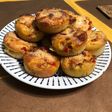 Muffins de Garbanzos, Morrones y Muzarella