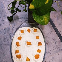 Mango Pudding Delight 3 layered A picture of Mango Pudding Delight 3 layered.