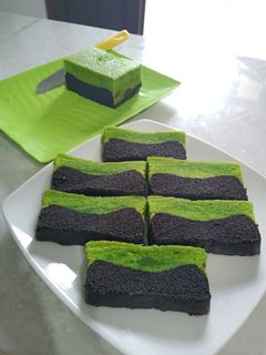 Foto resep Brownies kukus coklat pandan