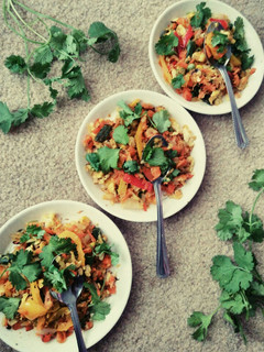 A picture of Veggies and egg stir fry.