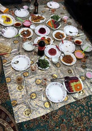 عکسی از دستور سفره شام ما