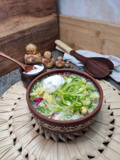 Una foto de Okroshka sopa fría de rusia