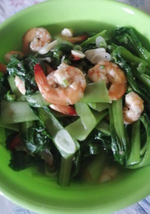 Foto resep Tumis pakcoy udang