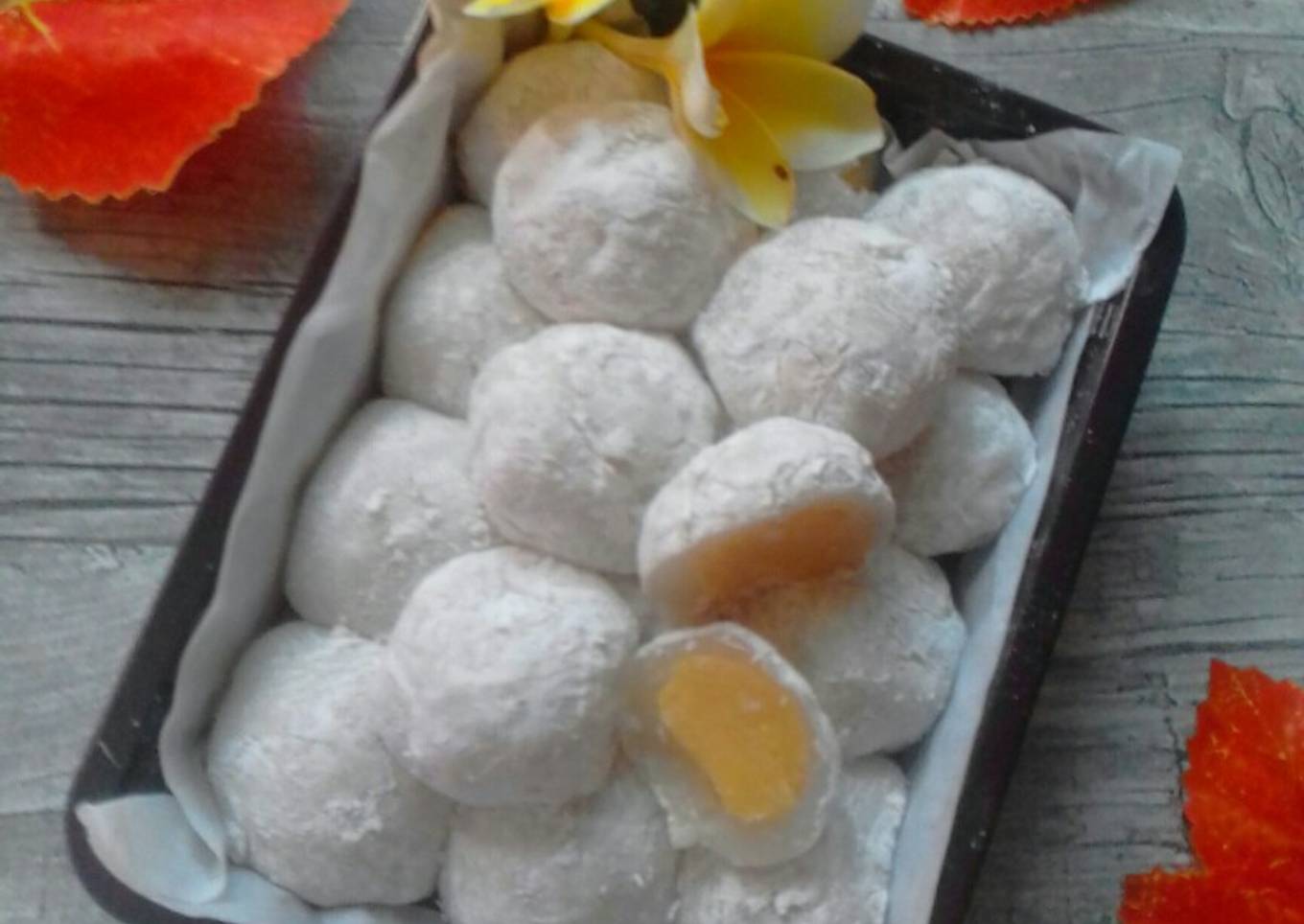 Resep Mochi lembut isi keju Resep Mochi lembut isi keju