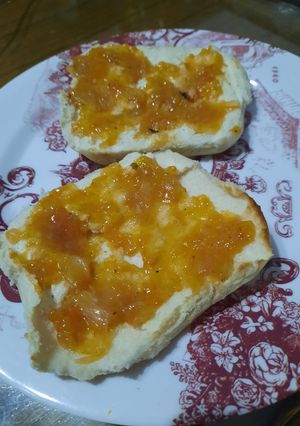 Una foto de Mermelada de limón, naranja y pomelo con menta (sin azúcar)