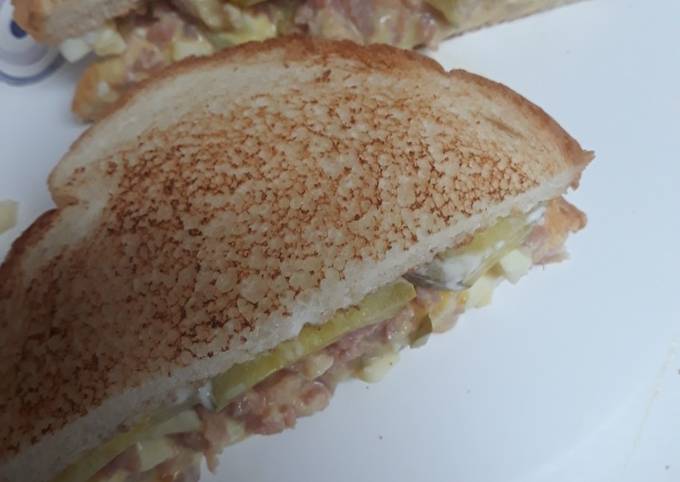 Steps to Prepare Super Quick Homemade Chopped Ham Sandwich