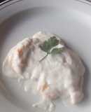 Milanesa de pollo en salsa bechamel 3M