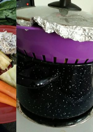 Una foto de Verduras al vapor sin vaporera