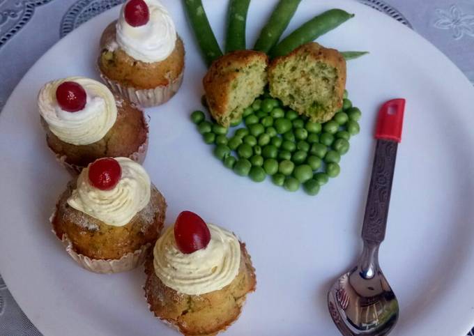 Step-by-Step Guide to Make Quick Peas cup cakes