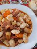 Guiso de porotos pallares o alubias