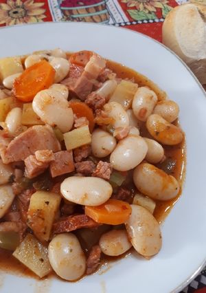 Una foto de Guiso de porotos pallares o alubias