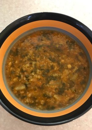 عکسی از دستور آش كلم قمری