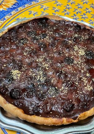 Une photo de Tarte aux cerises et vanille