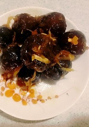 Hình của món Sấu xào gừng.