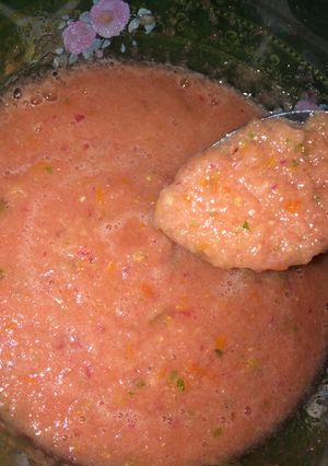 صورة لوصفة صلصلة الشتني الحاره🌶🌶