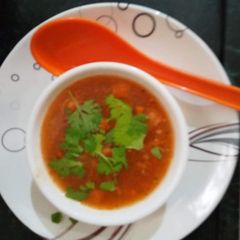 Tomato soup A picture of Tomato soup.