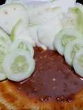 Rujak mangga dan timun