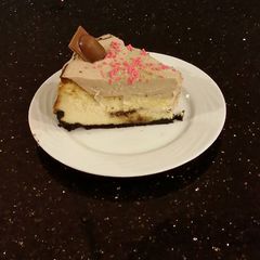 A picture of Orange Chocolate Burst Cheesecake.