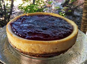 Una foto de New York cheesecake