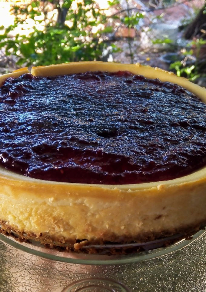 Una foto de New York cheesecake