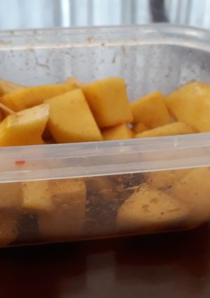 Hình của món Xoài lắc biến tấu.