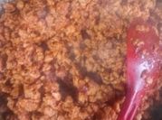 Una foto de guiso saludable de verduras