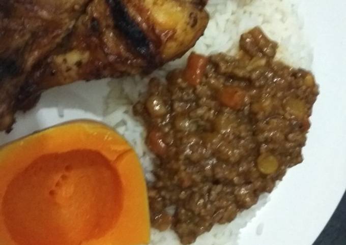 Recipe of Any-night-of-the-week Rice and mince - Super Simple Recipes