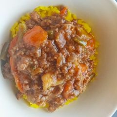 A picture of Mince and Rice.