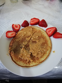 Una foto de Panqueques de avena y plátano!