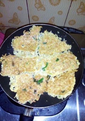 Foto resep Pizza Mie (Omelet)