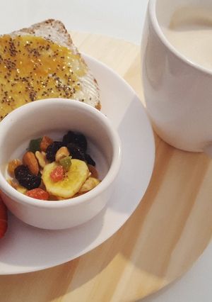 Una foto de Desayunar sano y rico🖤