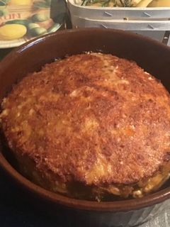 Egészben sült fasírt serpenyős burgonyával recept fotója