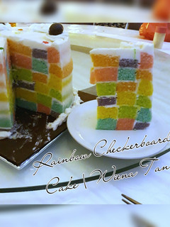 Foto resep Rainbow Checkerboard Cake