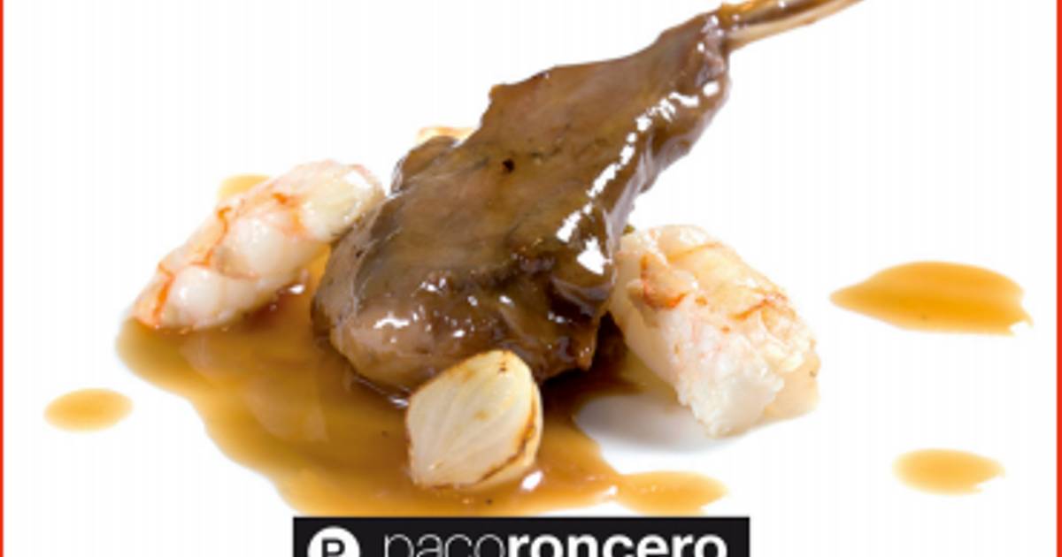 Conejo al ajillo con cigalas (Paco Roncero) Receta de Intercun- Cookpad