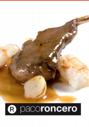Una foto de Conejo al ajillo con cigalas (Paco Roncero)