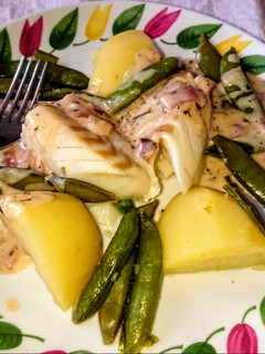 Svéd 🇸🇪 Klasszikus tőkehal hátfilé borsóval és tárkonnyal recept fotója