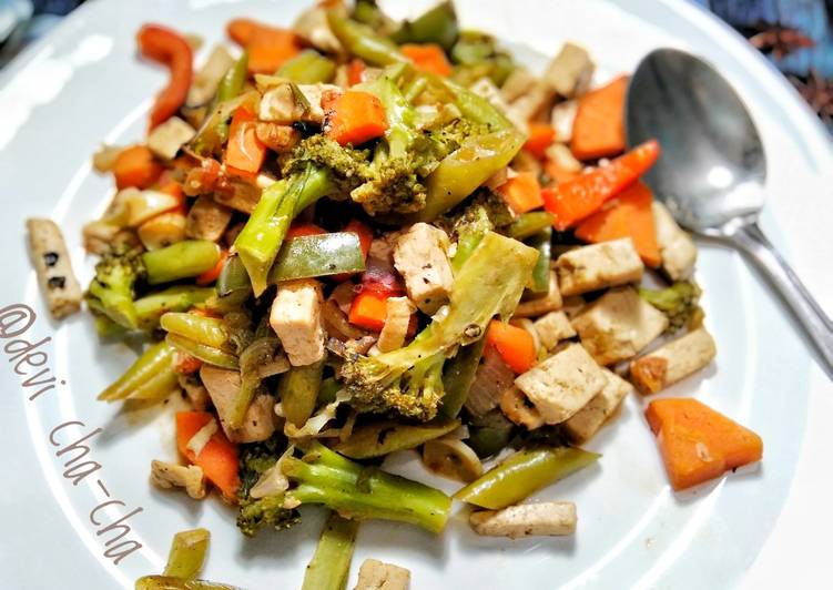 29). Tumis Tahu-Veggie Lada Hitam (No Oil)π₯