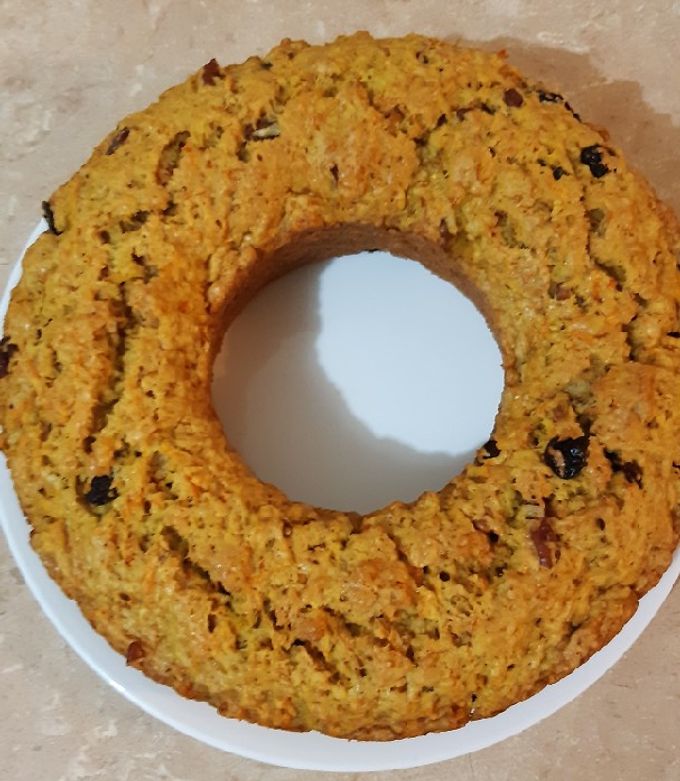 Una foto de Pan de zanahoria vegano