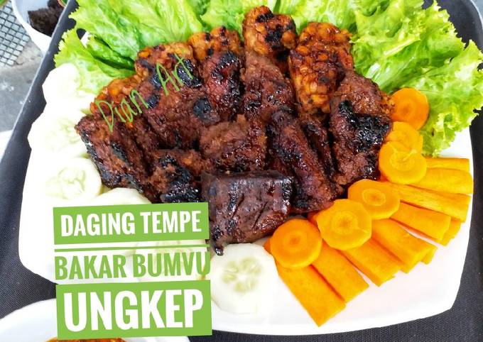 Resep Daging Tempe Bakar bumbu Ungkep, Bikin Ngiler