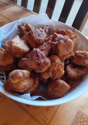 Una foto de Buñuelos de zapallito y zanahoria🥕